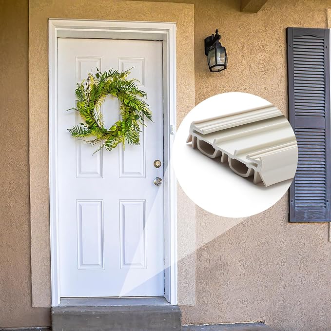 Pushglossy 2 Pack Slide on Door Sweep 35-3/4 Inches Double Bulb Weatherstrip - Image 7