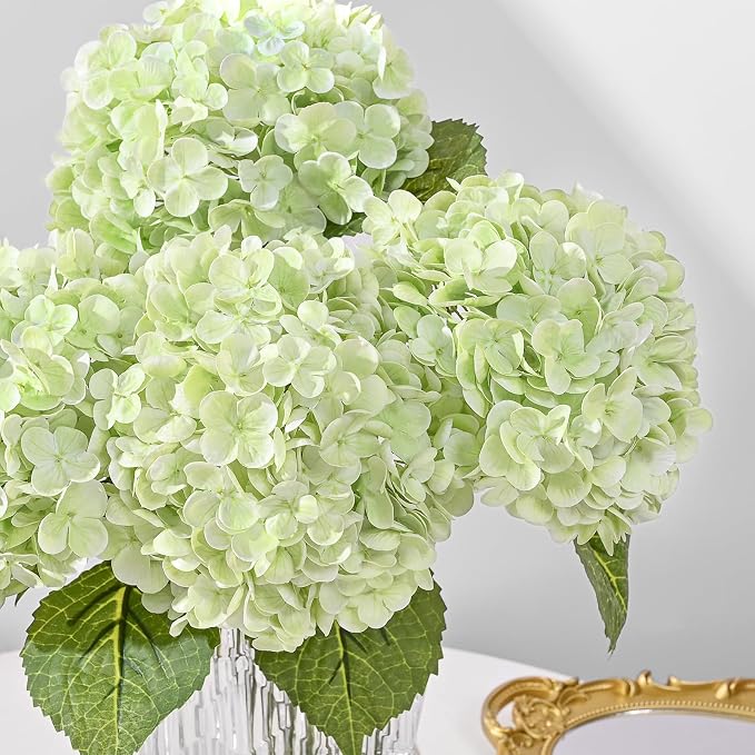 3Pcs 21in Latex Real Touch Hydrangea Artificial Flowers | Lifelike Large - Image 6