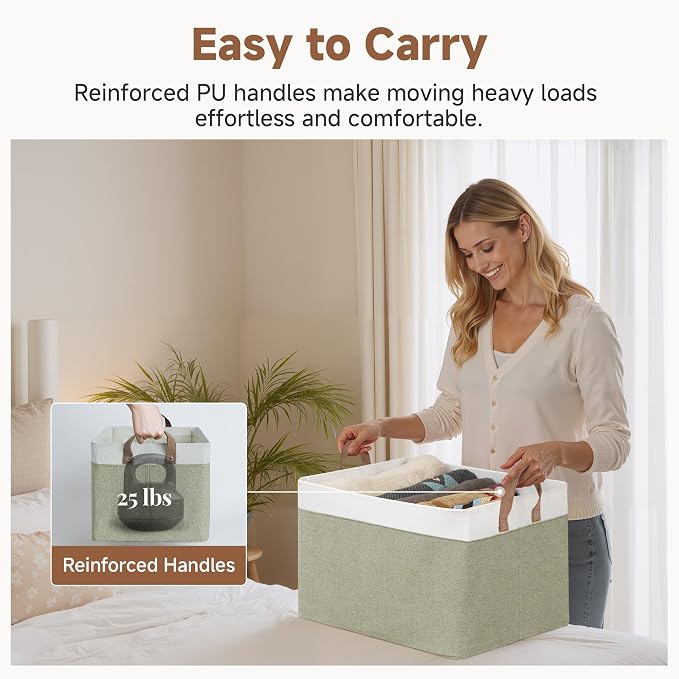 StorageWorks Closet Storage Bins, Extra Large, Metal Frame, Collapsible - Image 5