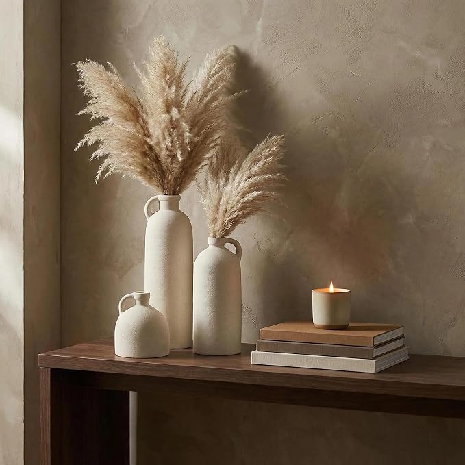 Flower Vase Set of 3, Ceramic Home Decor - Image 2