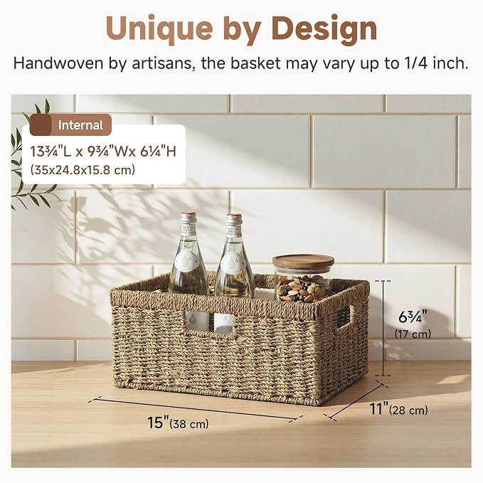 StorageWorks Wicker Storage Baskets - Image 3
