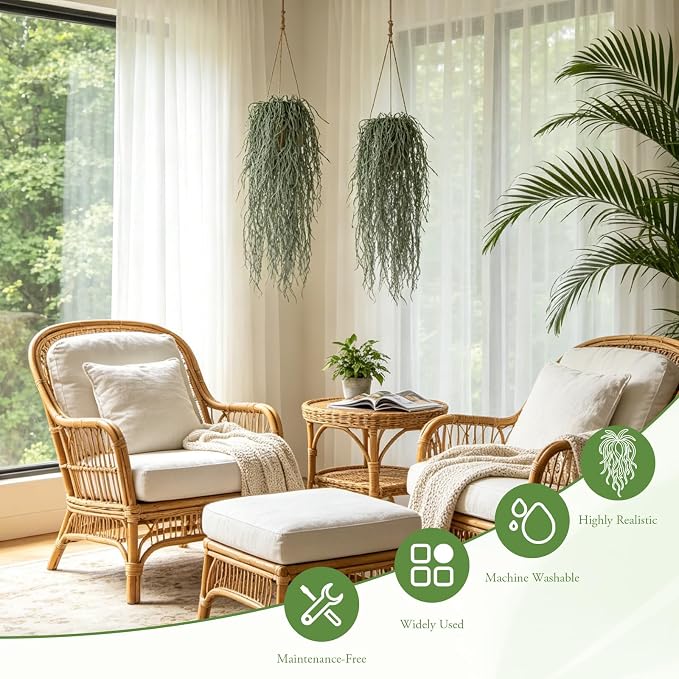 4 Pcs Fake Hanging Plants - Image 2