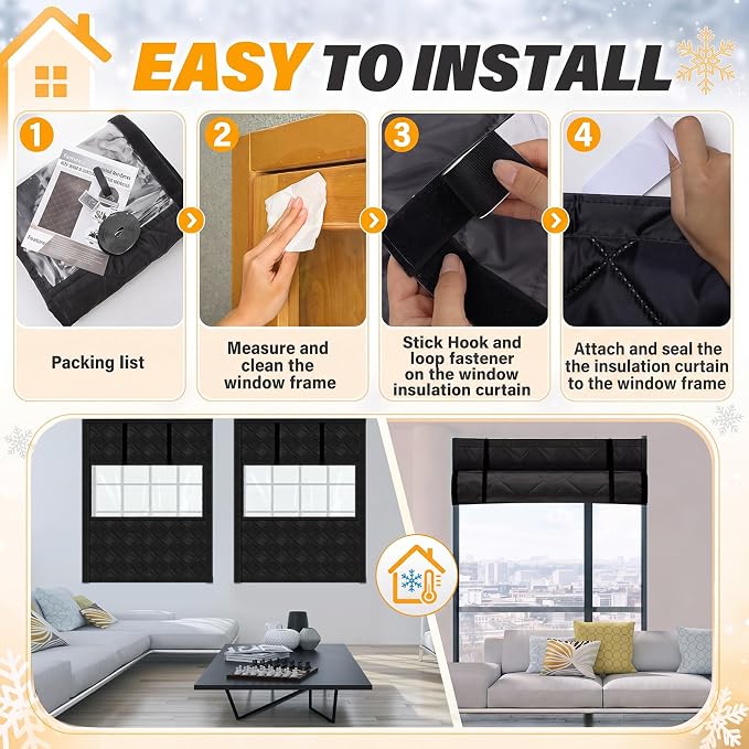 Beeveer Visible Thermal Window Attic Insulation Kit, Oxford Cotton | Reusable - Image 5