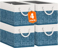 Storage Bins 4-Pack, Foldable Storage Baskets by Fabtotes