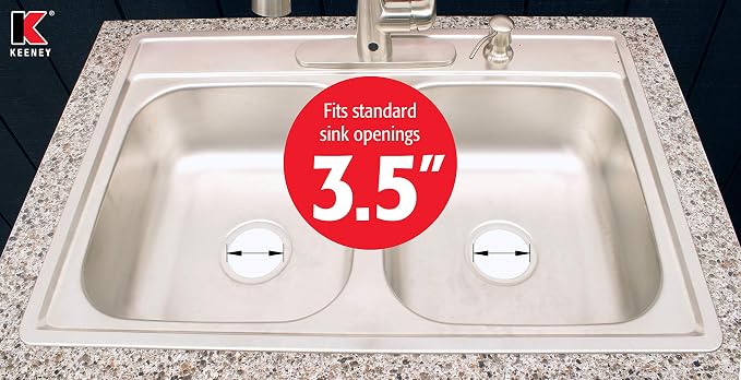 Keeney K5417VB Universal Garbage Disposal Flange and Stopper, Fits Standard - Image 6