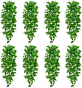 BLEUM CADE 8Pcs Fake Hanging Plants, 9 Branch Artificial Hanging Plant by BLEUMCADE