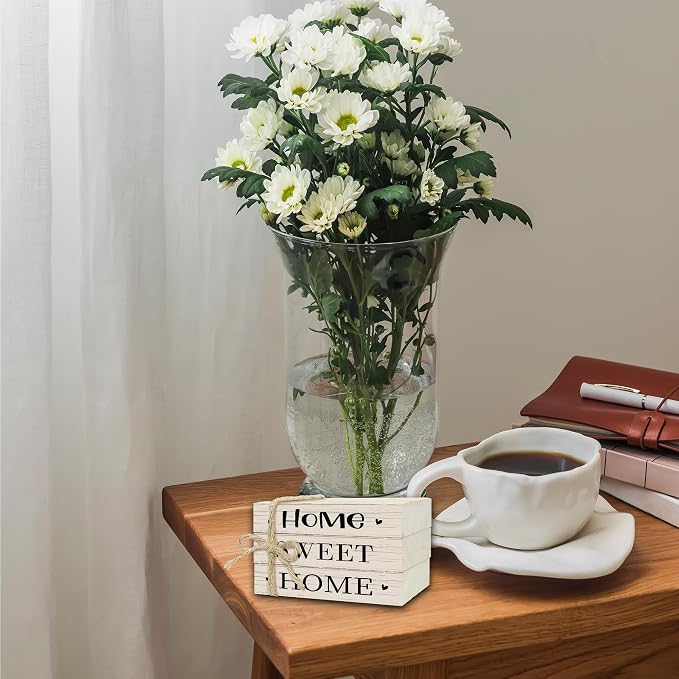 Mini Decorative Books For Home Decor, Small Wood Book Stack For Table Decor - Image 5