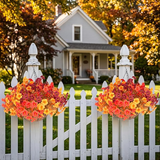 Daynight 2 Set Artificial Outdoor Fall Flowers - Image 2