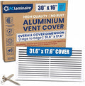 30x14 Aluminum Wall Ceiling Air Return Vent Cover HVAC Rustproof Grille by ACLAMINAIRE