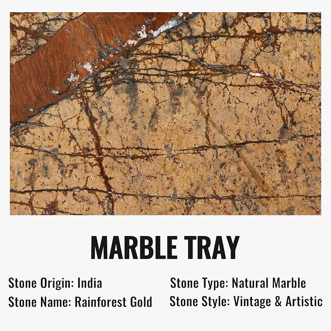 Indian Natural Marble Decorative Tray, Catchall - Image 3