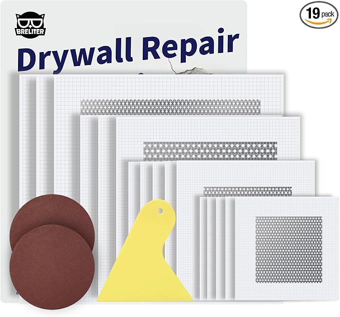 Drywall Repair Patch Kit, 2/4/6/8 Inch Drywall Patch Kit by BreliterFix
