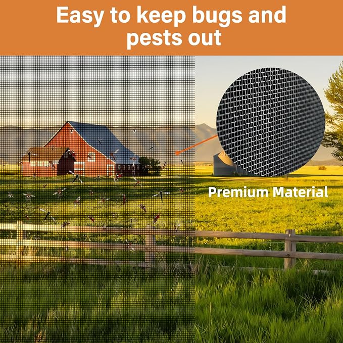 Window Screen Replacement Kit Width:36in Length:158 Fiberglass|Includes Full - Image 4
