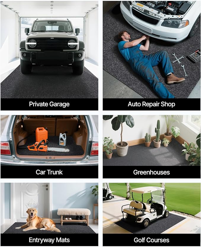 VEVOR Car Garage Mat, Shields Against Water, Durable Slip-Resistant Floor Cover - Image 9
