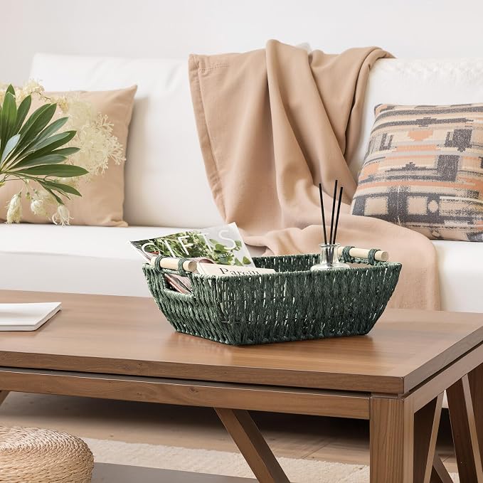 StorageWorks Wicker Storage Basket, Baskets - Image 6