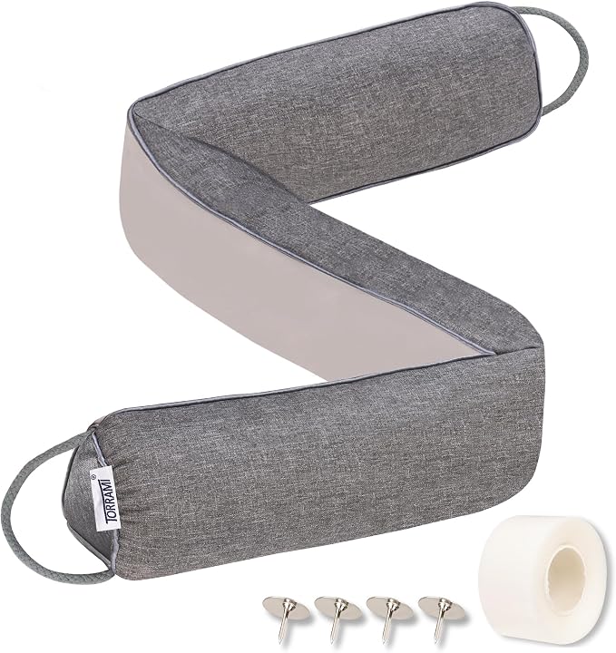 TORRAMI 32" Door Draft Stopper for Bottom of Doors, Seal Blocks Hot Air by TORRAMI