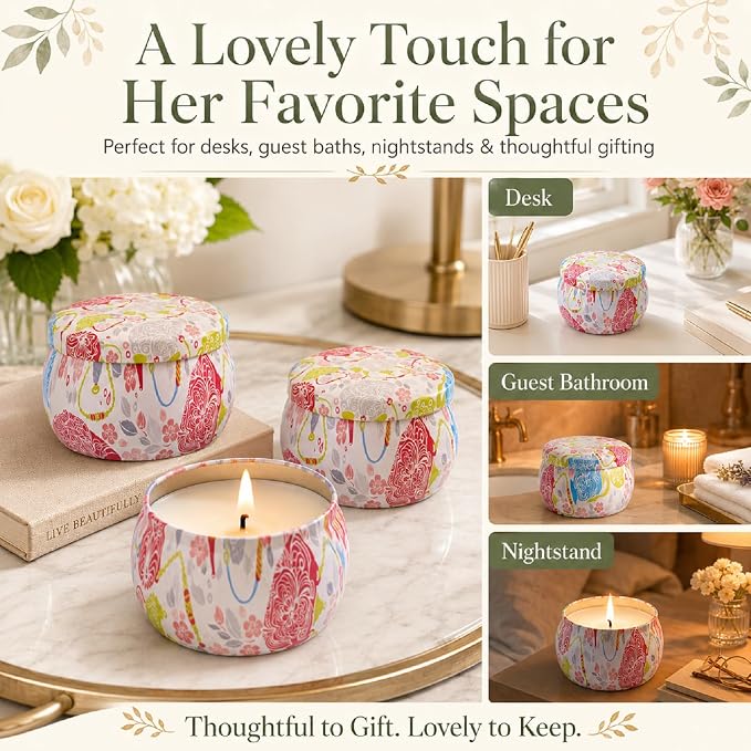 6 Pack Scented Candles Gift Set - Image 5