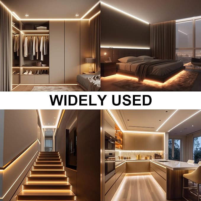 AXMOTUT 32.8ft COB LED Strip Light Warm White, High Bright LED Strips - Image 6