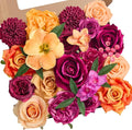 Alecono Hot Pink and Orange Silk Artificial Flowers by AleconoBetterYourLife