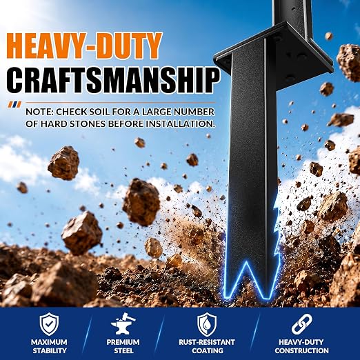 VANCASTLE Fence Post Repair Kit Adjustable, Quick-Fix Support - Image 5