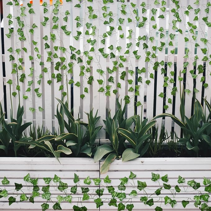 ARTKAIKE Fake Vines for Room Decor, Aesthetic Artificial Plant Ivy Leaves - Image 7