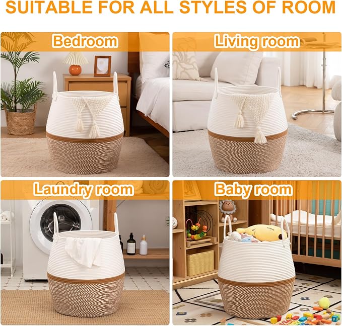 OIAHOMY 80L Blanket Basket - Image 4