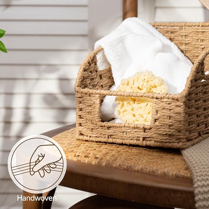 StorageWorks Paper Rope Shelf Baskets, Pantry Storage Baskets, Wicker Baskets - Image 4
