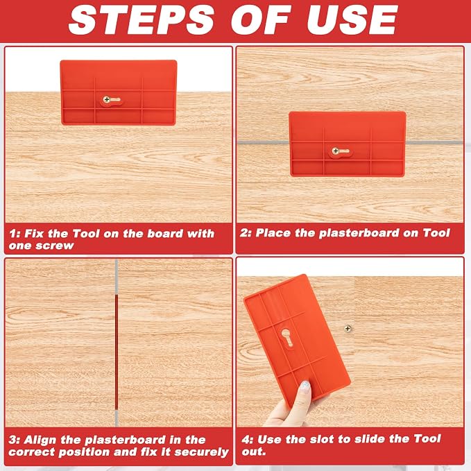 10 Pcs Drywall Fitting Tool Support The Plaster Board in Place While Installing - Image 4