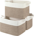 OIASKET Storage Basket for Organizing, Woven Baskets for Storage, Rectangle by OIASKET