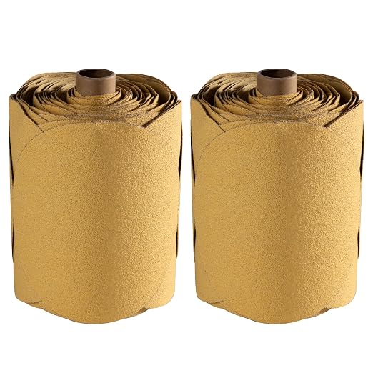 200 PCS 6 Inch Gold PSA Sanding Discs 80 Grit Self Adhesive Sticky-Back by Shawya