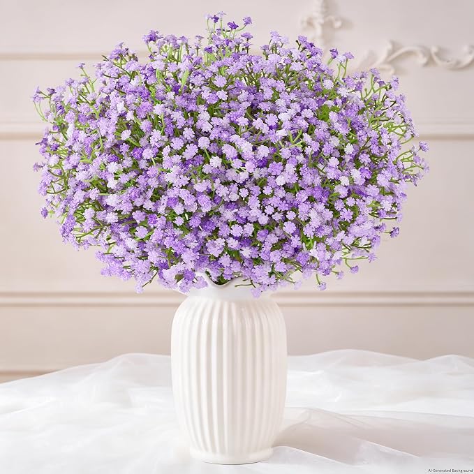 12Pcs Babys Breath Artificial Flowers by Yastouay