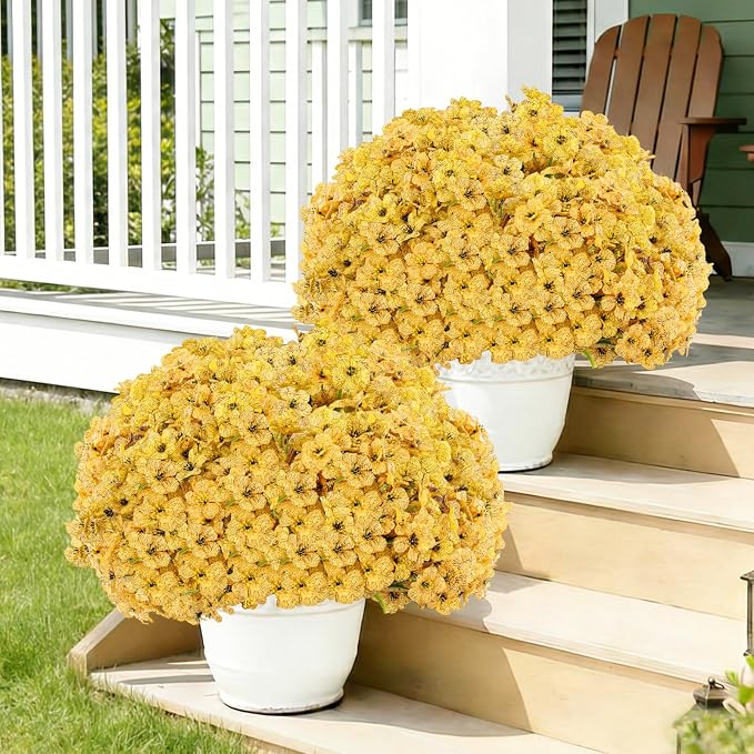 22 Bundles Artificial Flowers Outdoor, Faux Flowers UV Resistant - Image 4