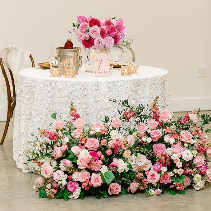 FACINOC Roses Artificial Flowers Pink Fake Flower Bulk - Image 8
