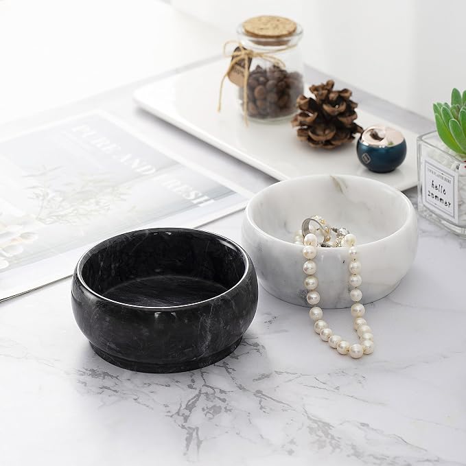 4.72 Inch Decorative Bowls, Natural Marble Decorative Bowls - Image 5