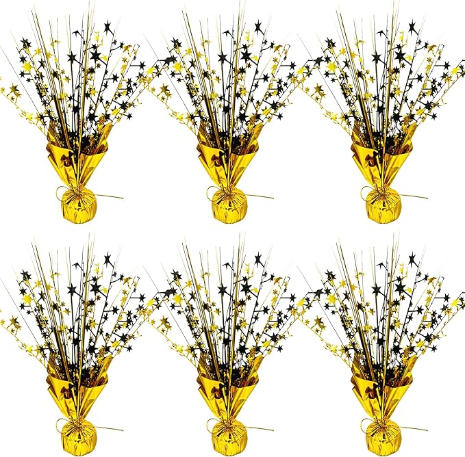 FUBININA Birthday Table Centerpiece Party Decoration Foil Spray Centerpiece | 6 by FUBININA