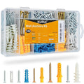 Drywall Anchors Assortment Kit for Sheetrock Concrete Brick, 5 Sizes Picture by KURUI
