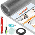 Secopad Window Screen and Screen Door Mesh Repair Kit, 48in x 118in | by Secopad