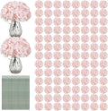 Auihiay 204Pcs Pink Hydrangea Artificial Flowers Bulk, Silk Hydrangeas | by Auihiay