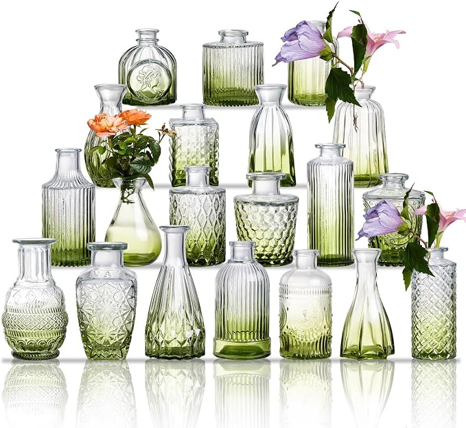 Glass Bud Vase Set of 20 by Ulodimi