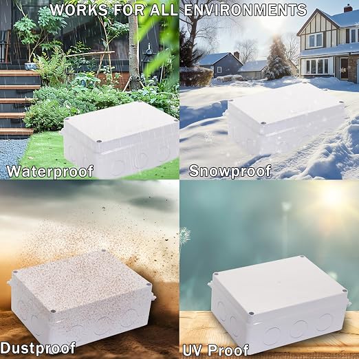 Junction Box Dustproof Waterproof IP65 ABS Plastic Electrical Boxes, Indoor & - Image 6