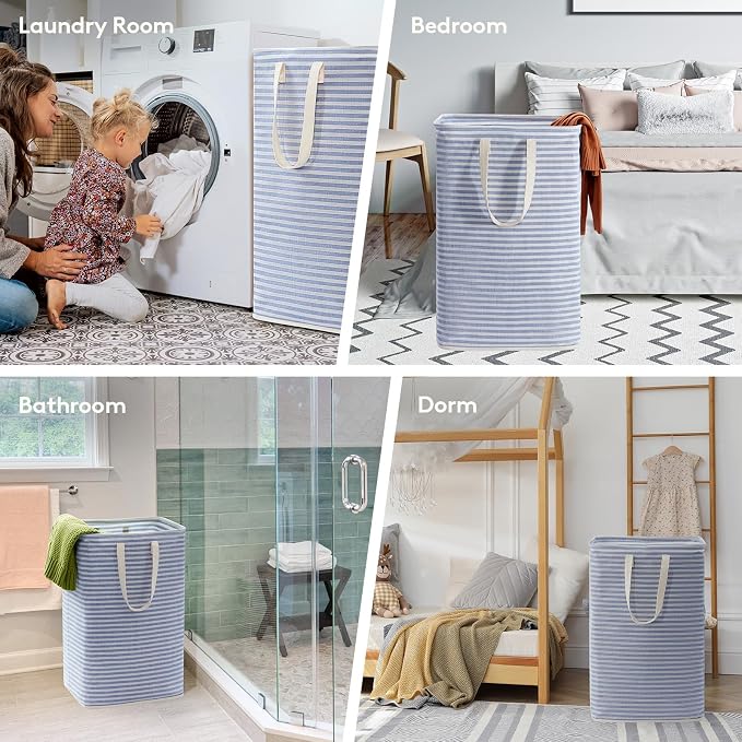 Lifewit 2 Pack Laundry Basket 80L Each, Collapsible Clothes Hamper - Image 7