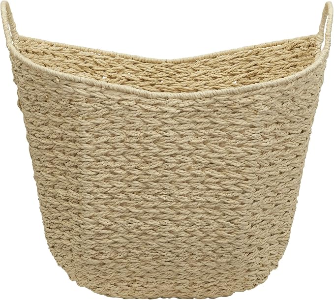 Household Essentials Cream Paper Rope Basket - Image 4