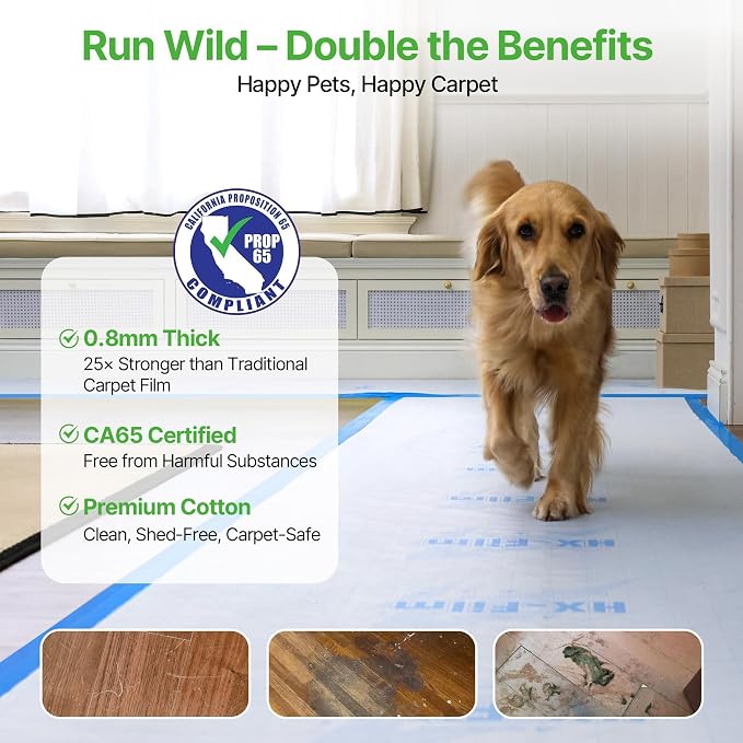 39"x100' Heavy-Duty Floor Protection | Construction Grade Carpet Protector | - Image 6