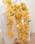 Artificial Flower Garland 2pcs 5.6ft Hydrangea Vine Decor, Champagne Flower | by PONKING