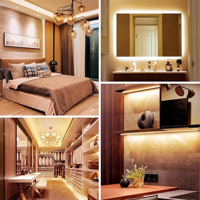 dalattin Warm White LED Strip Lights, 3000K Tunable Soft White Light Strip - Image 5