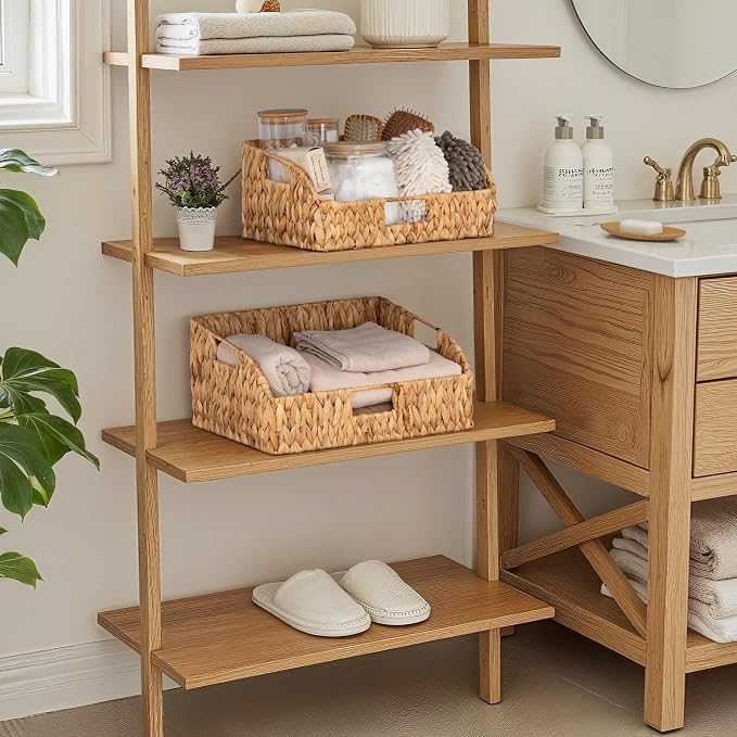 StorageWorks Pantry Baskets for Organizing, Hyacinth Storage Baskets, Wicker - Image 5