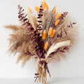 Fall Dried Flower Bouquet with Pampas Grass, Lavender & Red Eucalyptus –Boho by Unknown