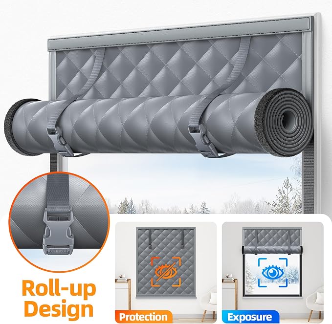 Window Insulation for Winter 75”×79” Thermal Insulated Window Cover | Window - Image 5