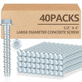 Tandefio 40 Pack 1/2 x 4 Concrete Anchors and Screw Kits Galvanized | Large by Tandefio