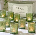 DEVI 24pcs Green Votive Candle Holders by DEVI