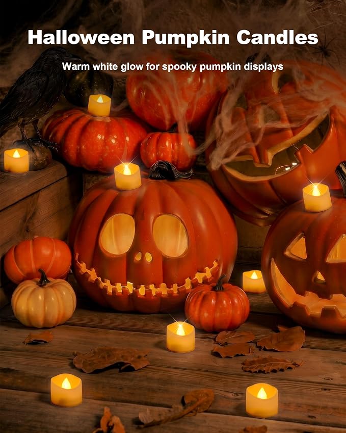 Homemory 50-Pack Flameless Tea Lights Candles Battery Operated, 200+ Hours | - Image 3